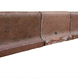 Reclaimed and weathered quarry tile skirting tiles from Dennis Ruabon in the classic Heather Brown finish.