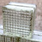 A weathered but iconic reclaimed textured glass brick from the mid 1900's